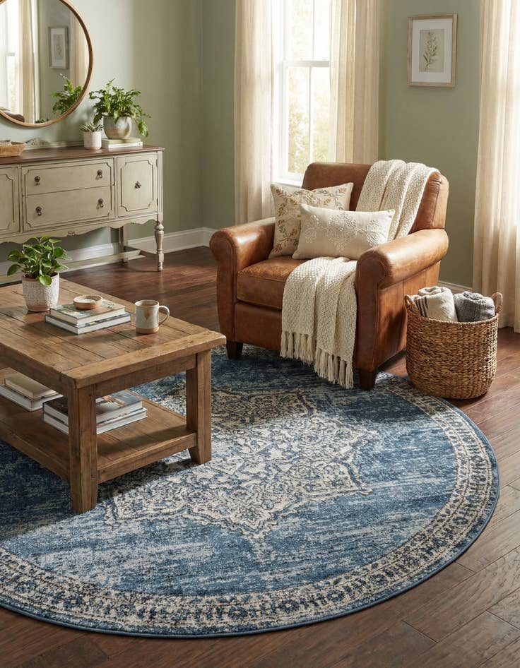 Detail image of 5' 3 x 5' 3 Nyla Round Rug