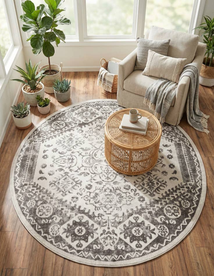 Detail image of  7' x 7' Oxford Round Rug