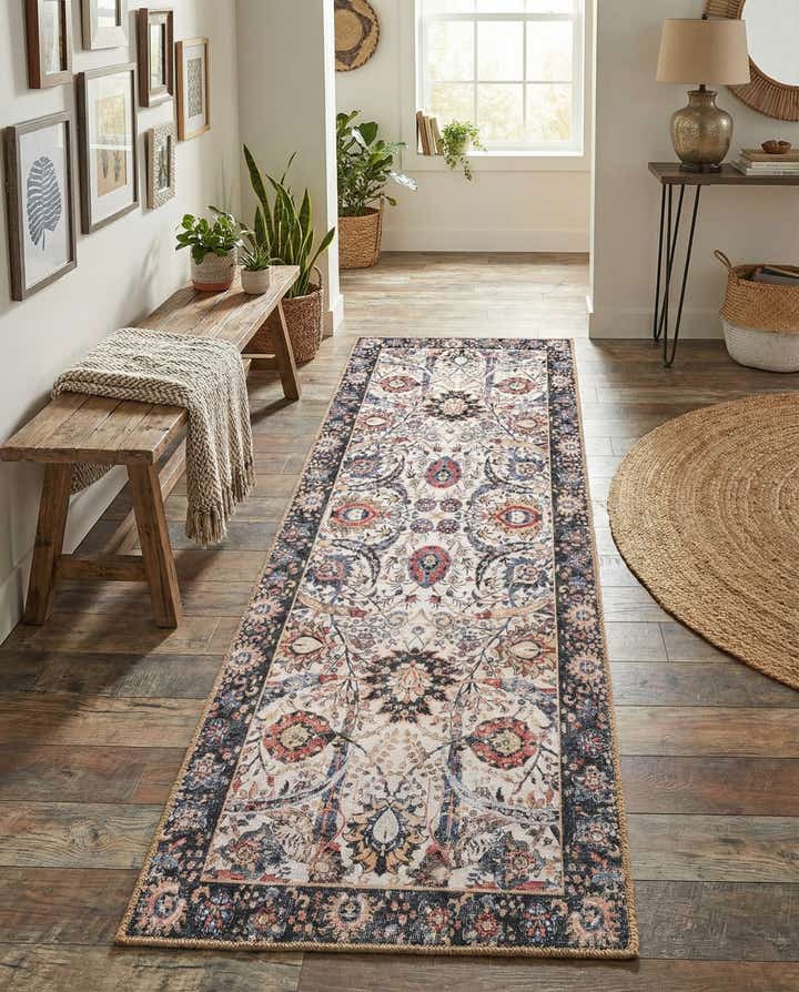 60cm x 185cm Waschbar Timeless Läufer Teppich