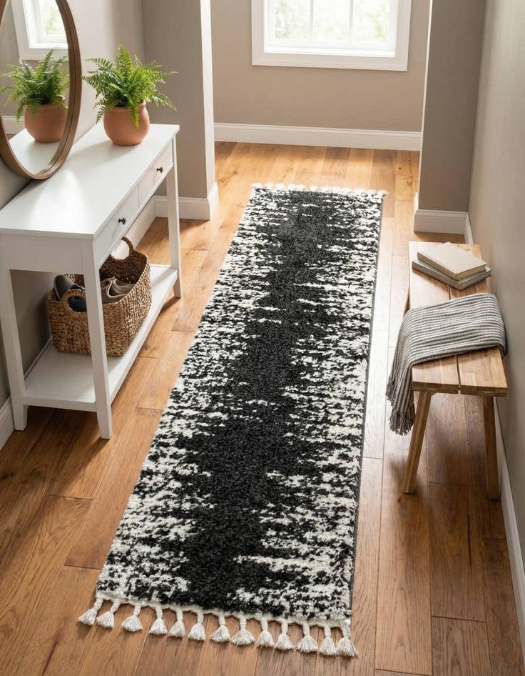 Detail image of 2' x 8' Serenity Shag Runner Rug