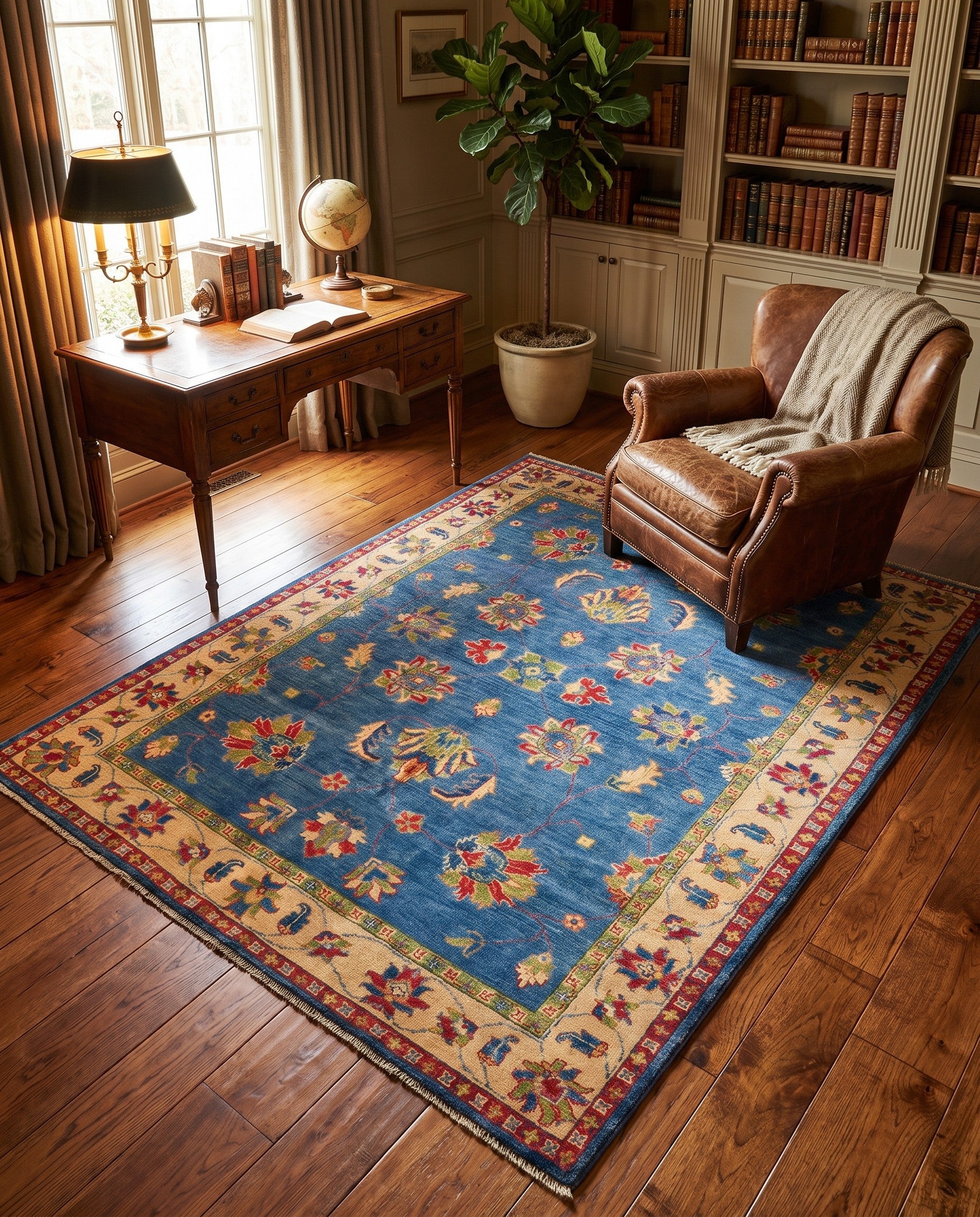 Detail image 3 of 11: 5' 1 x 6' 6 Hand Knotted Kazak Rug