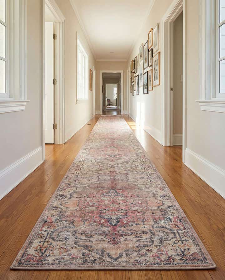 2' 7 x 16' 5 Washable Nostalgia Runner Rug