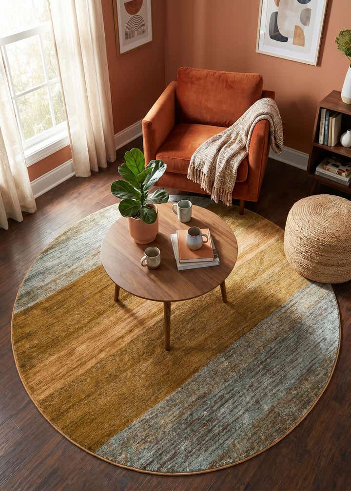 6' x 6' Kashkuli Gabbeh Round Rug