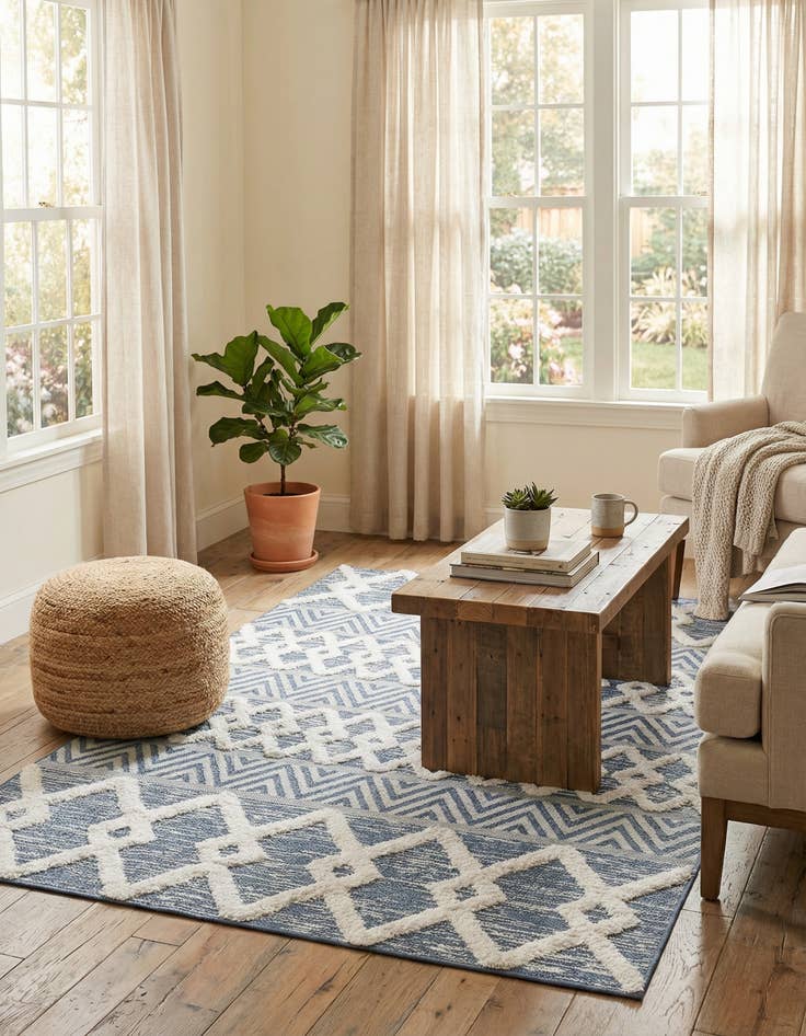 Detail image of 5' 3 x 8' Sabrina Soto Casa Valencia Rug