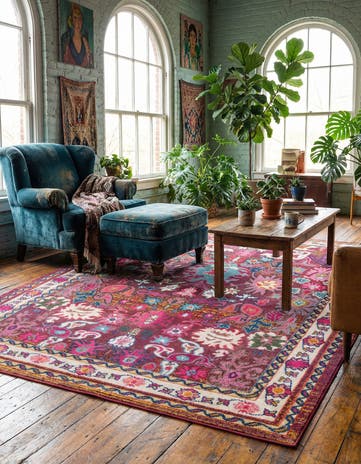 9' x 12' 2 Washable Fleur Rug