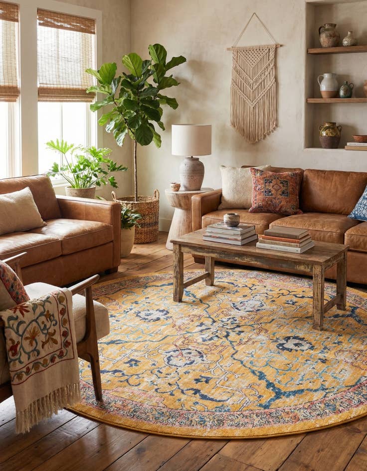 Detail image of 7' x 7' Lola Round Rug