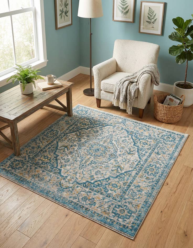 Detail image of 4' x 4' Lola Square Rug