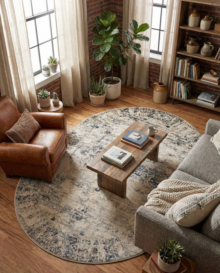 Detail image of 5' 3 x 8' Oregon Oval Rug