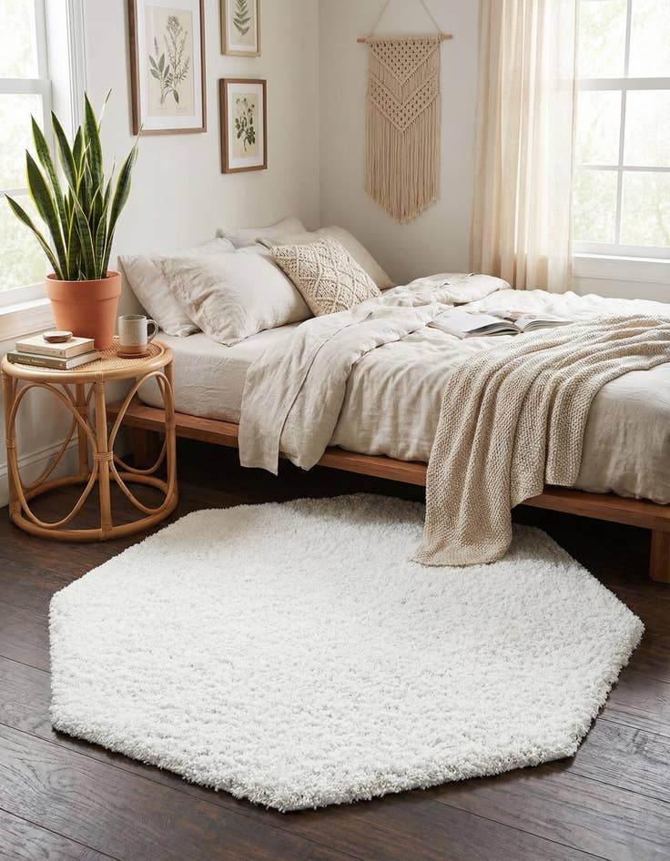 Detail image of 4' x 4' Everyday Shag Octagon Rug