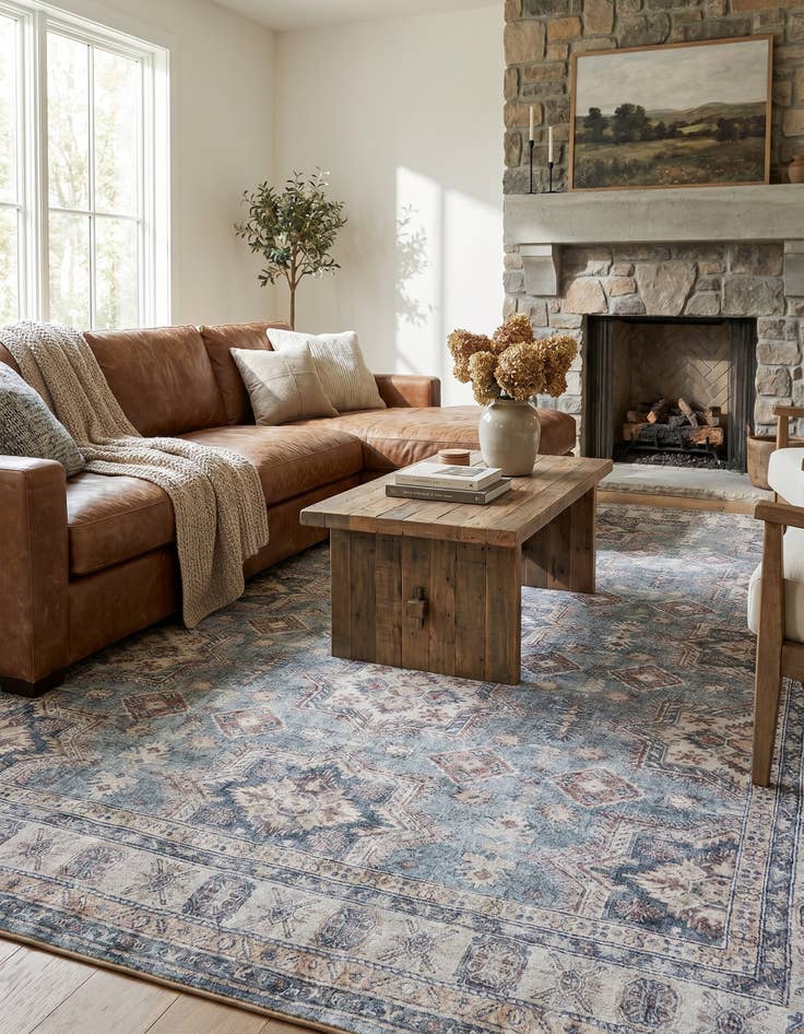 Detail image of 8' 4 x 12' Washable Timeless Rug
