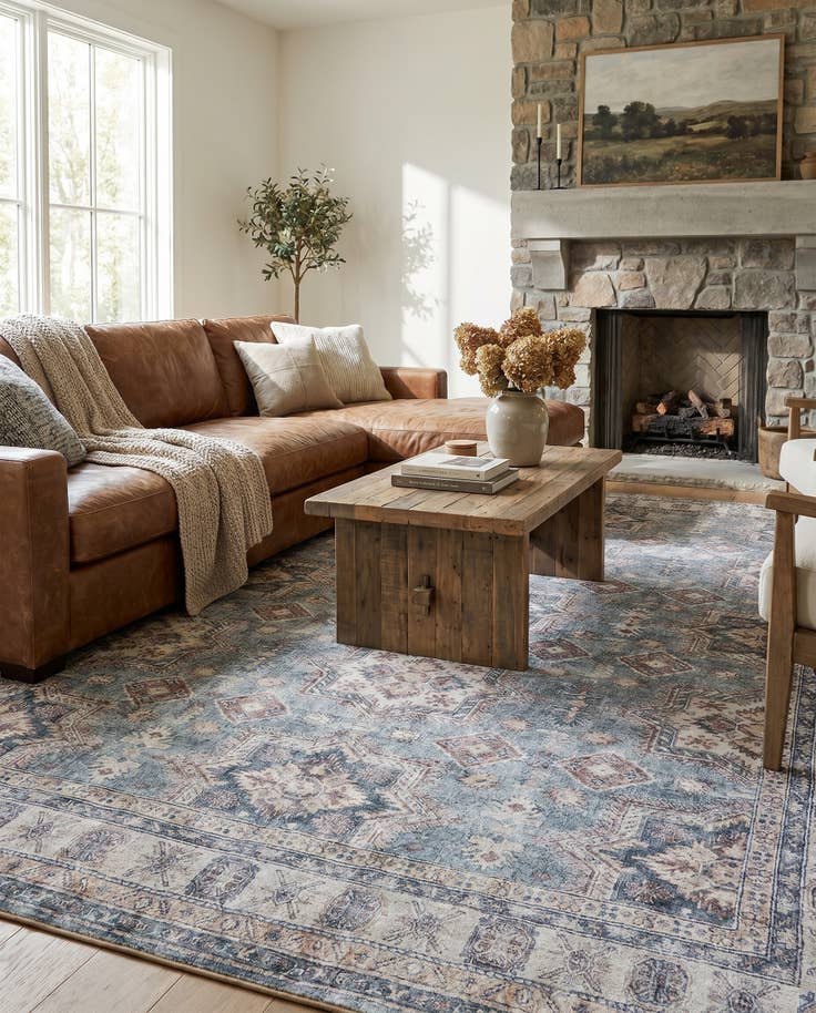 Detail image of 8' 4 x 12' Washable Timeless Rug
