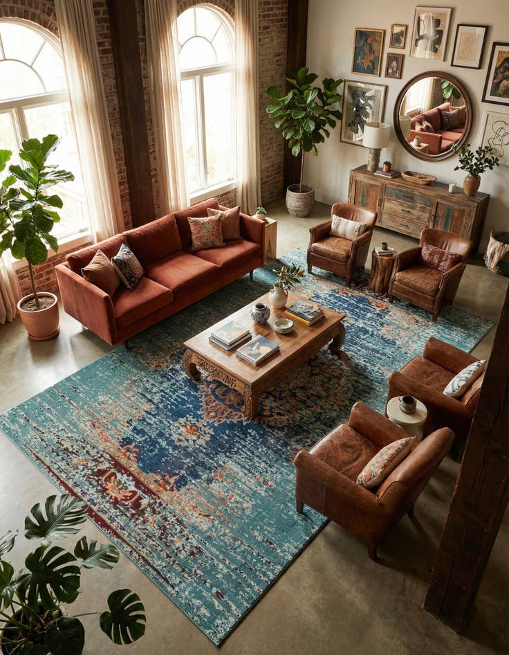 Detail image of 10' 6 x 16' 5  Washable Arte Rug