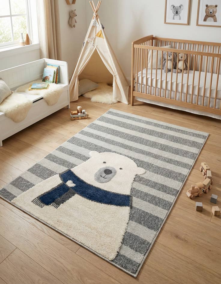 Detail image of 4' x 6' Whimsy Kids Rug