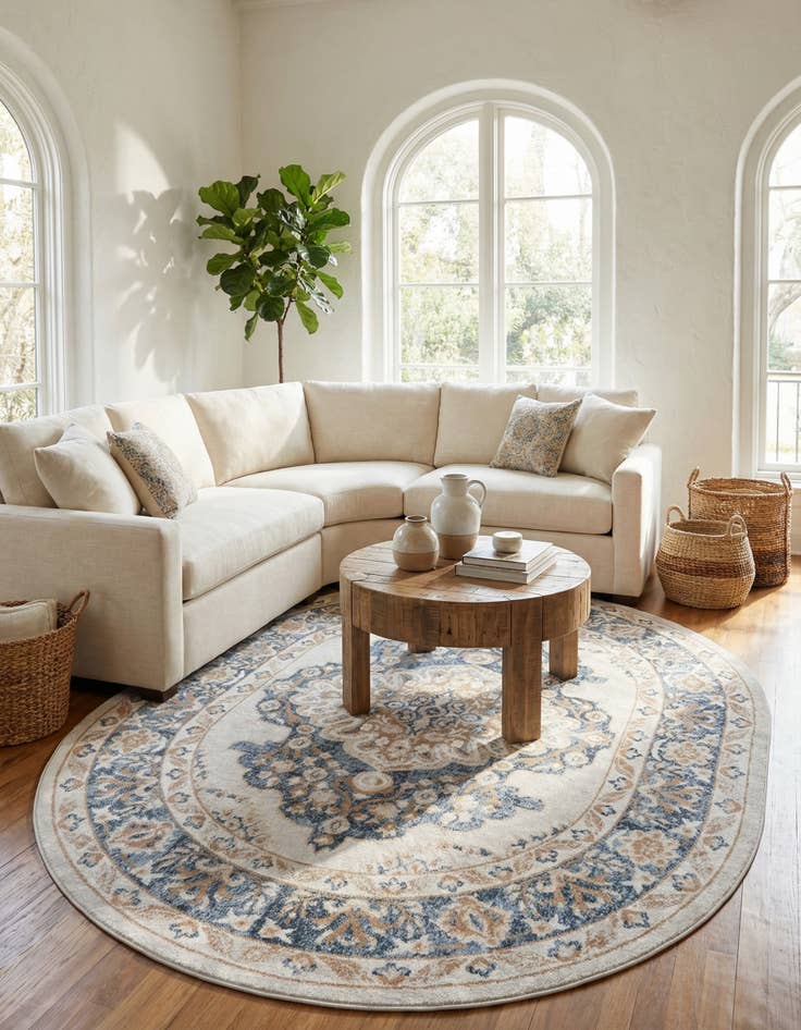 Detail image of 8' x 10' Oxford Oval Rug