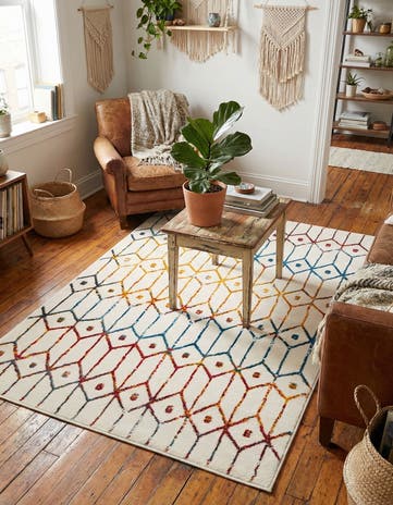 3' 3 x 5' 3 Lattice Trellis Rug