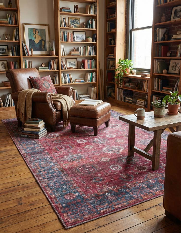 Detail image of 6' x 9' Washable Maahru Rug