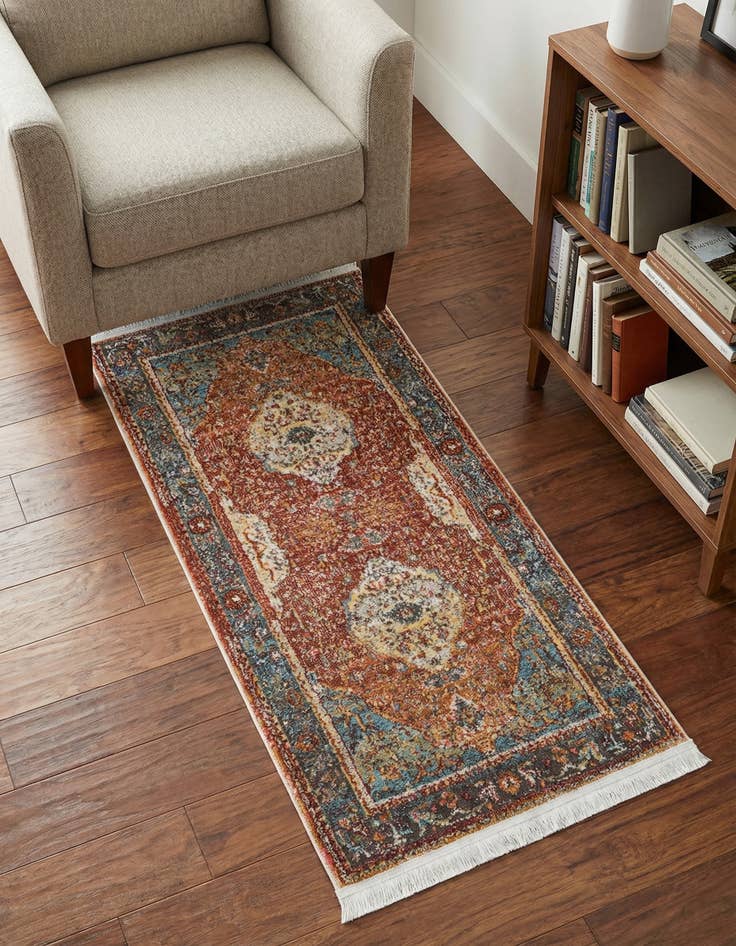 Detail image of 2' 2 x 4' Santiago Runner Rug