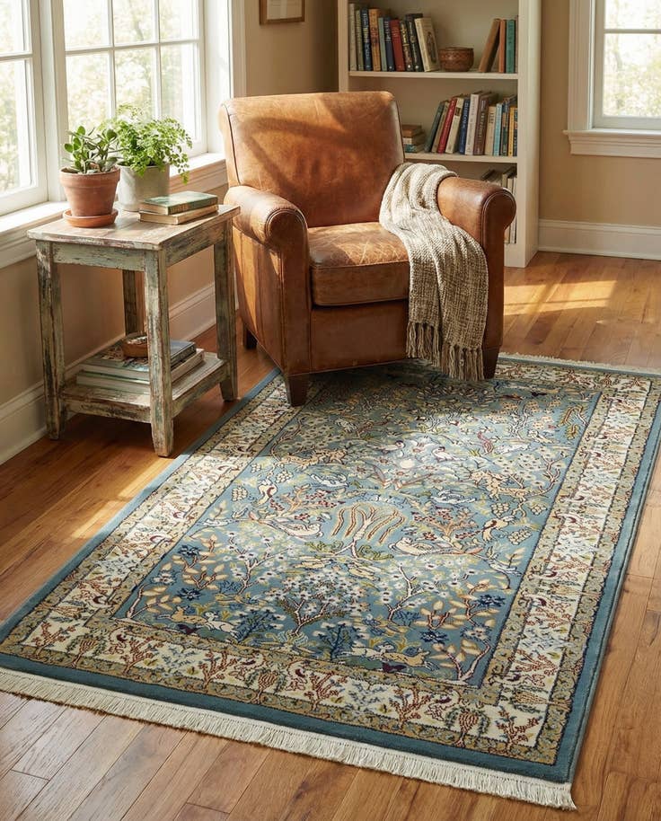Detailansicht von 95cm x 160cm Nain Design Teppich
