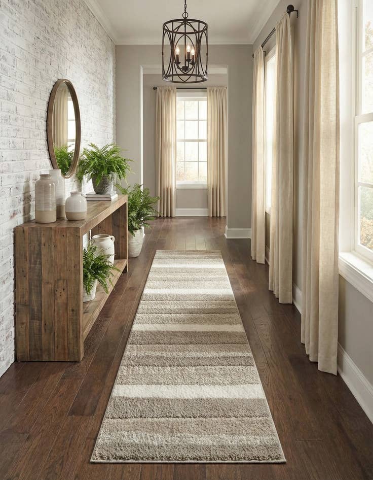 Detail image of 2' 7 x 10' Sepia Runner Rug