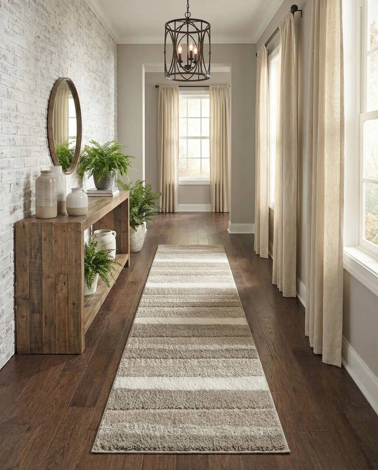 Detail image of 2' 7 x 10' Sepia Runner Rug