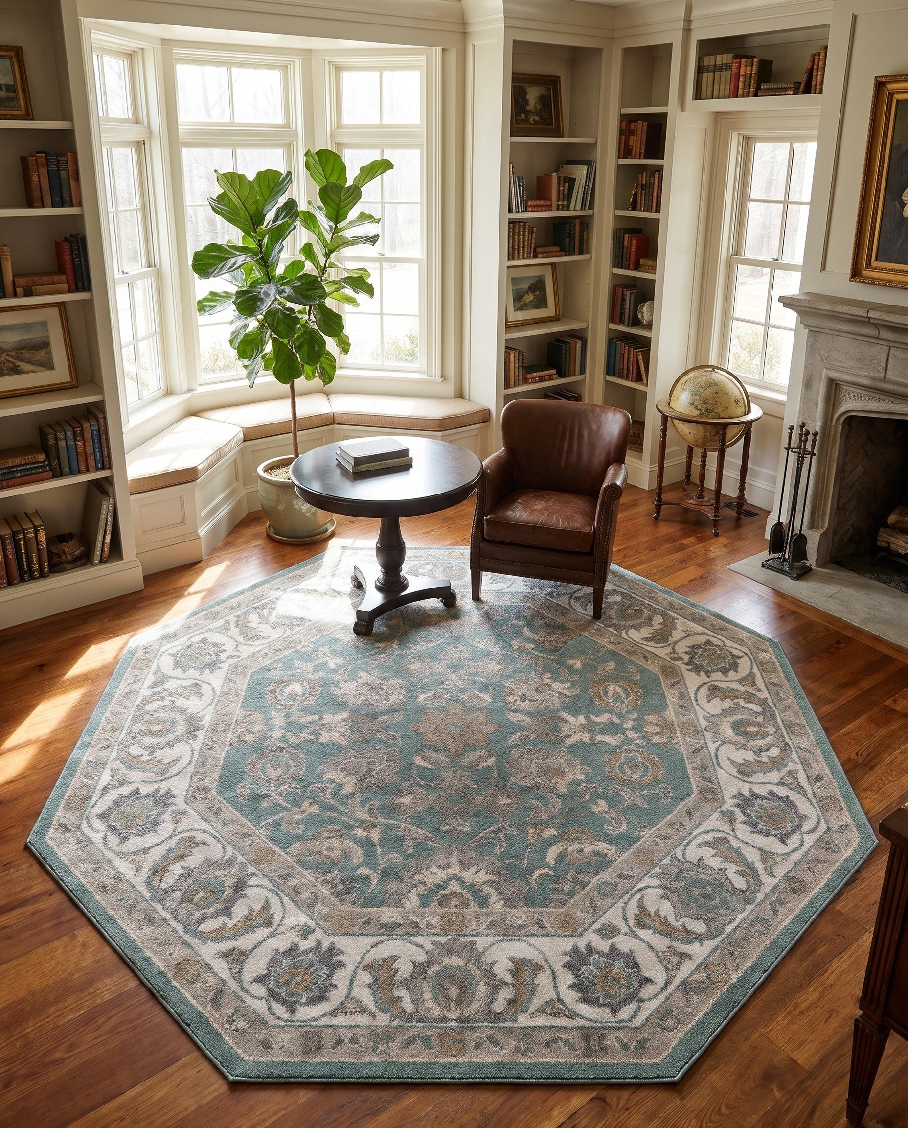 240cm x 240cm Aurelia Tapis Octogone