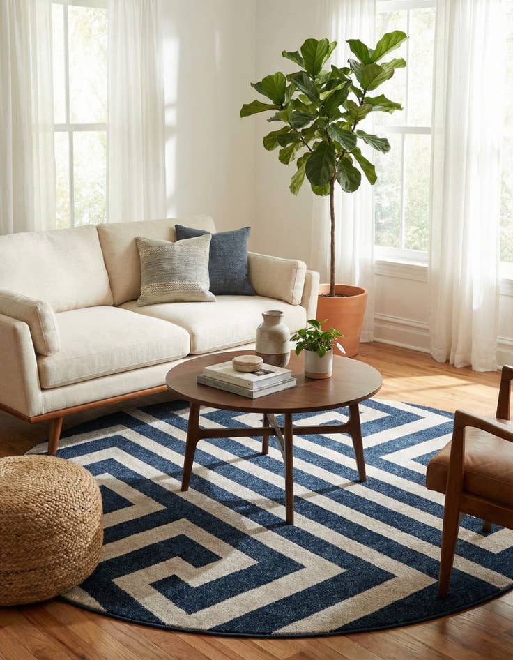 Detail image of 6' x 6' Hera Round Rug