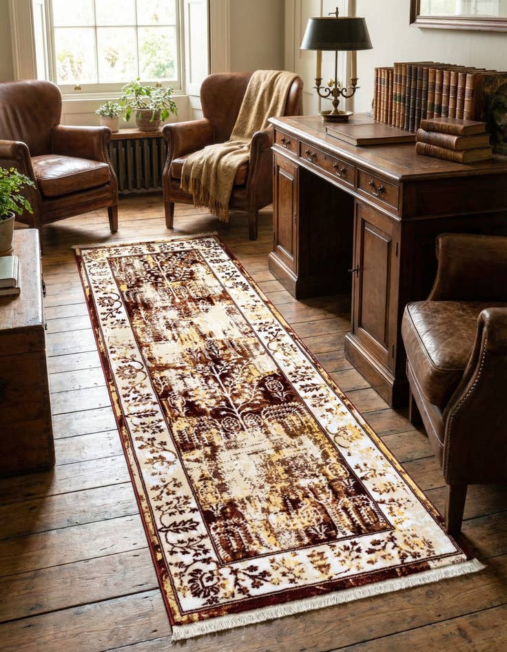 Detail image of 2' x 6' Nain Design Runner Rug