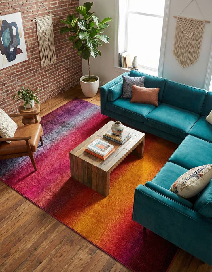 Detail image of 7' x 10' Washable Hyacinth Rug