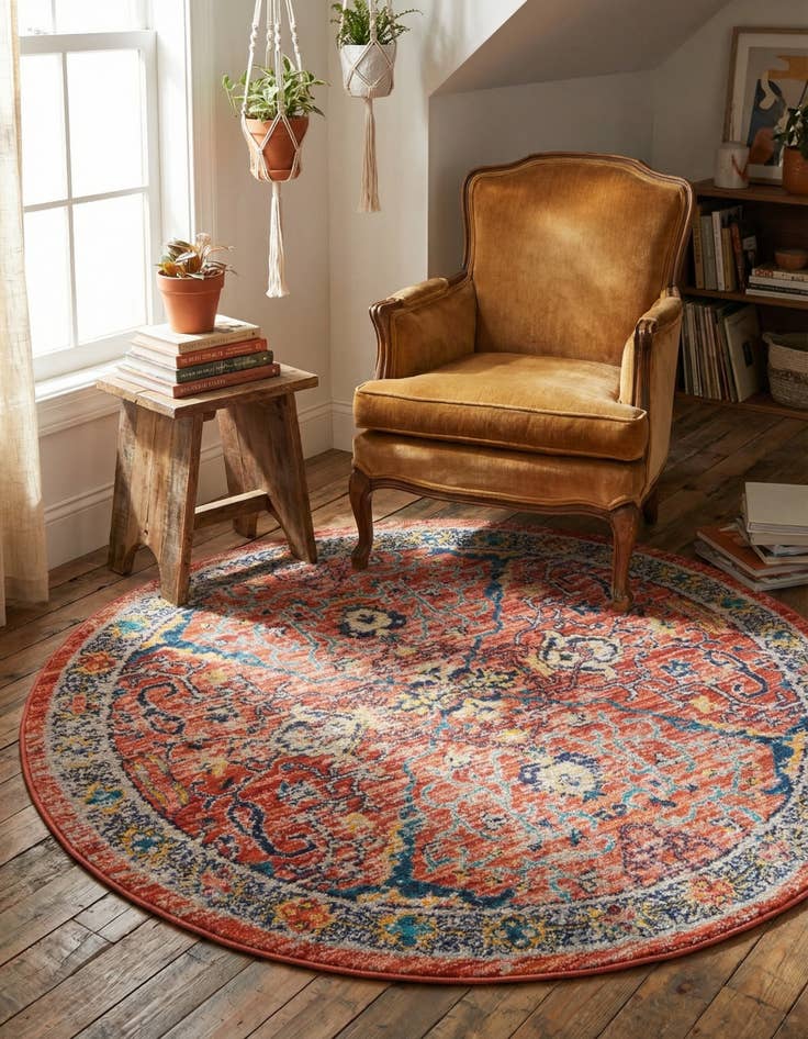 Detail image of 5' 2 x 5' 2 Lola Round Rug