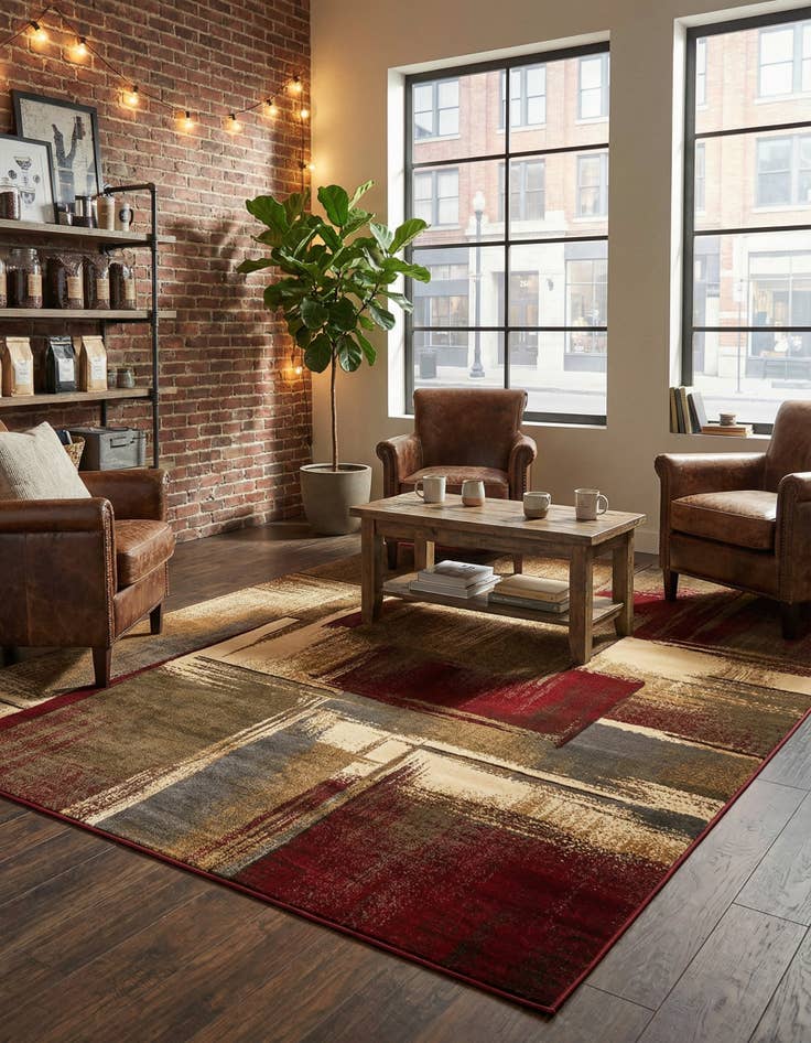 Detail image of 7' 10 x 11' Coffee Shop Rug