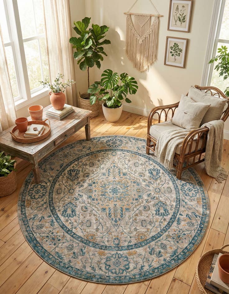 Detail image of 7' x 7' Lola Round Rug