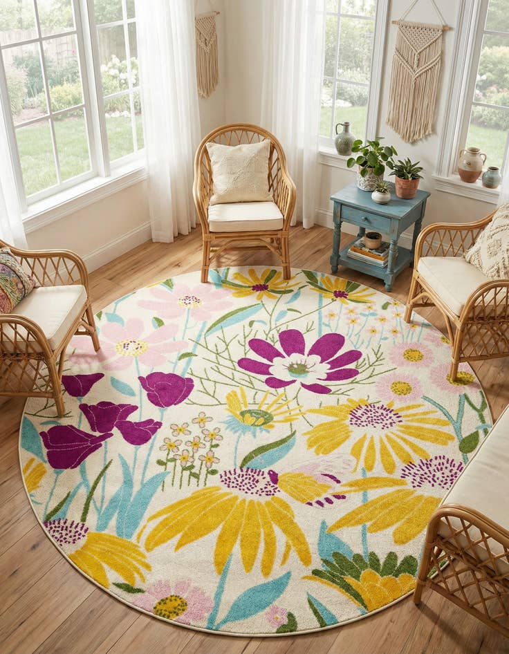 Detail image of 10' x 10' Bloom Round Rug