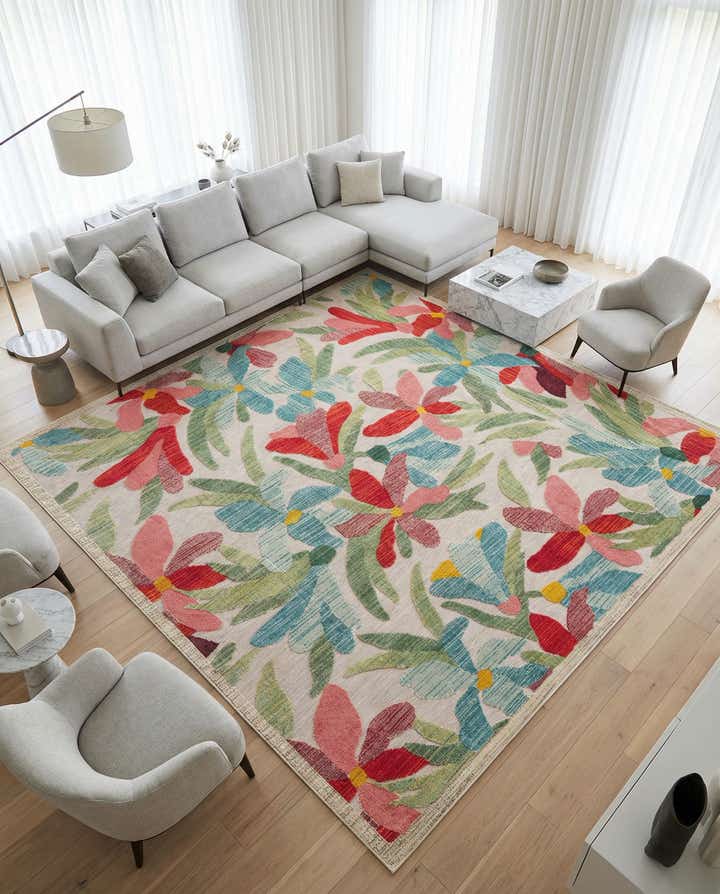10' x 10' Easy-Clean Casablanca Indoor / Outdoor Square Rug