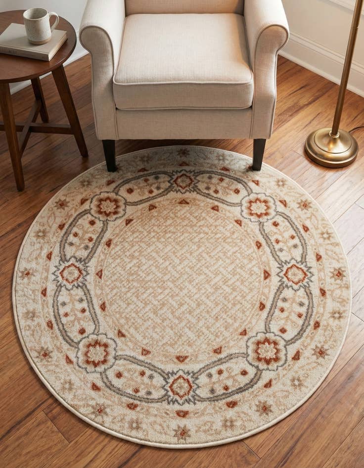 Detail image of 3' x 3' Charlotte Round Rug