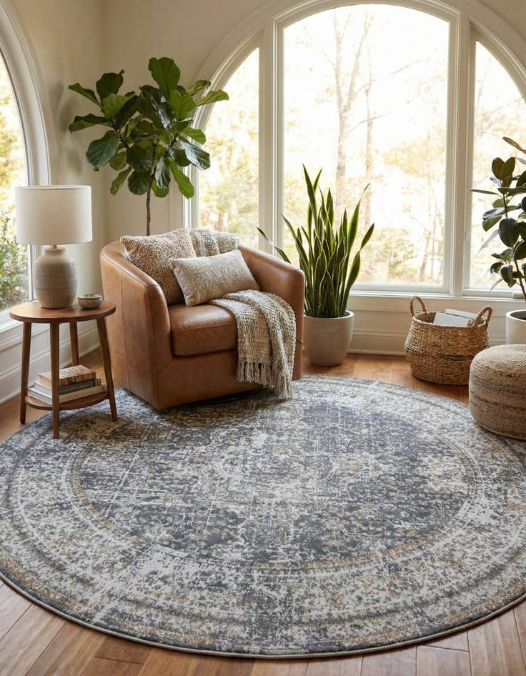 Detail image of 7' x 7' Santiago Round Rug