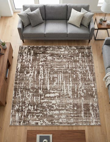 Chocolate Brown Hermitage Square Rug