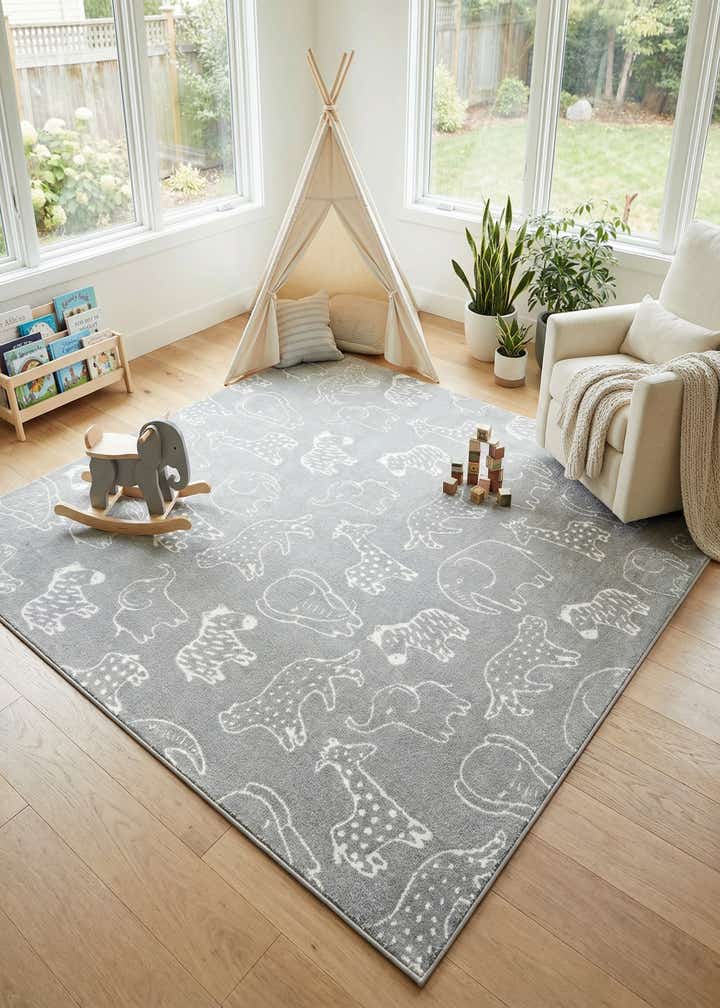 10' x 10' Whimsy Kids Square Rug