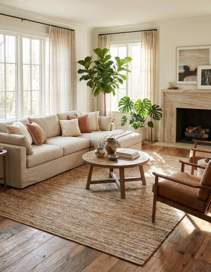 Detail image of 10' x 14' 1  Hand Woven Leather Metallic Jute Rug