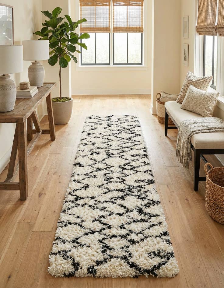 Detail image of  2' 7 x 10' Infinity Shag Runner Rug