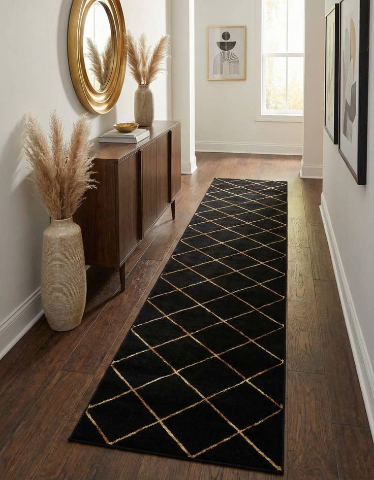 Detail image of 2' 7 x 12' Vogue Geo Runner Rug