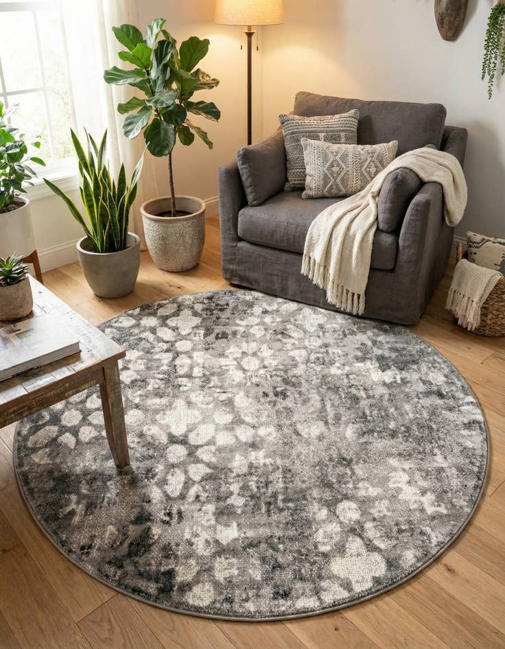 Detail image of 5' 3 x 5' 3 Monte Carlo Round Rug