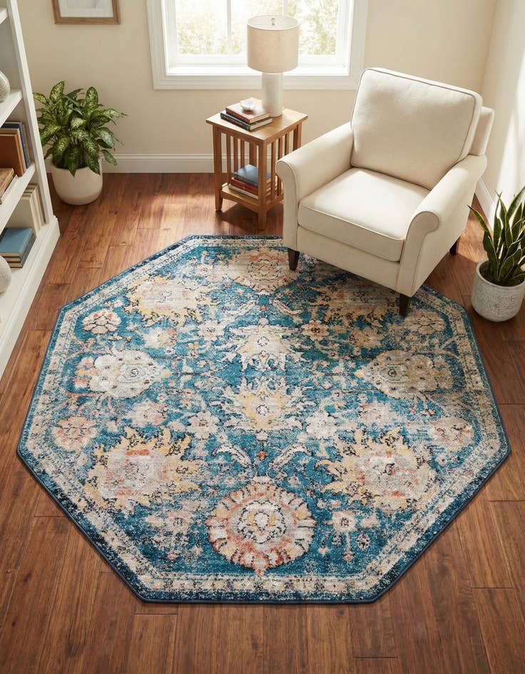 Detail image of 5' x 5' Lola Octagon Rug