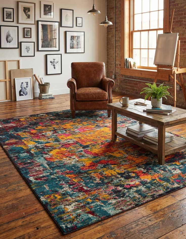 Detail image of 8' x 11'  Washable Casablanca Rug