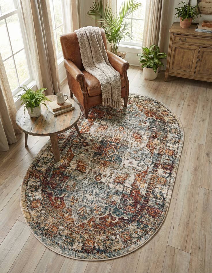 Detail image of 5' x 8' Isabella Oval Rug