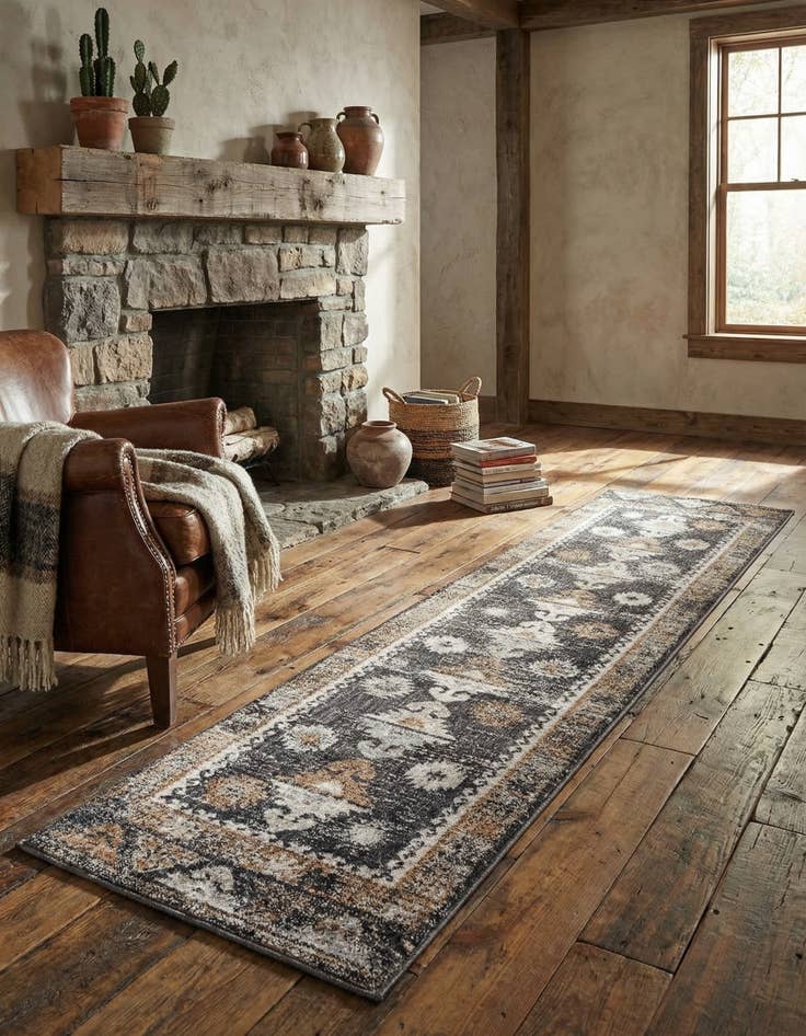 Detail image of 2' x 8' Eco Southwestern Runner Rug