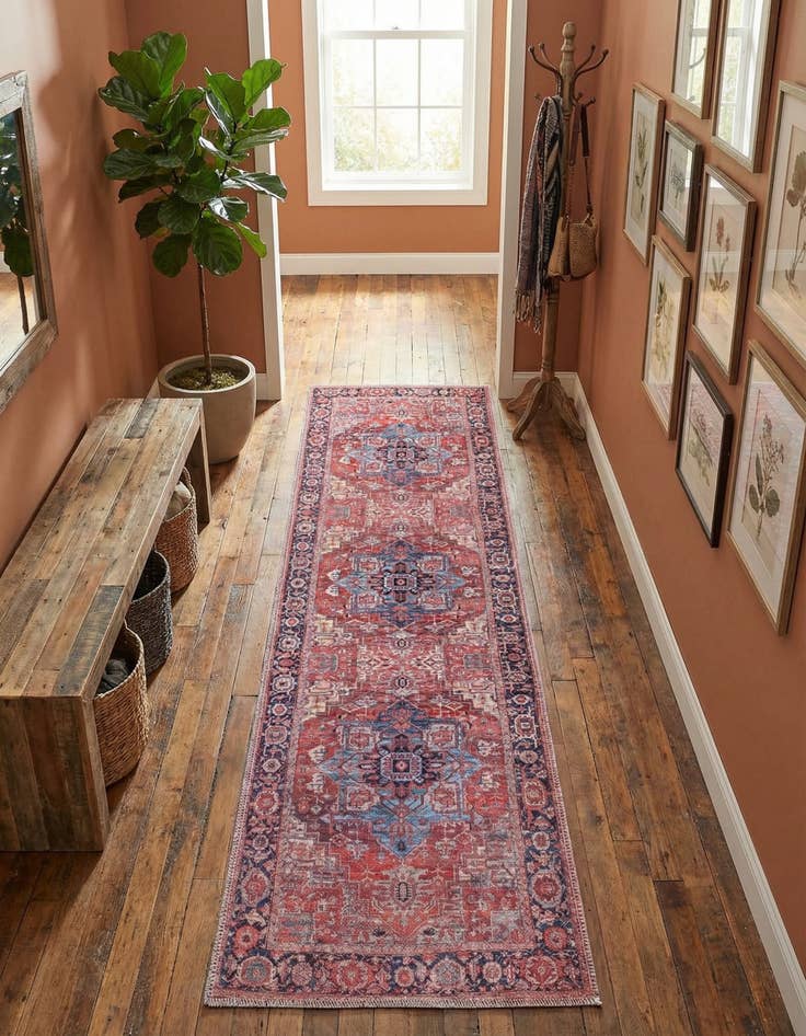 Detail image of 2' x 8' Washable Maahru Runner Rug