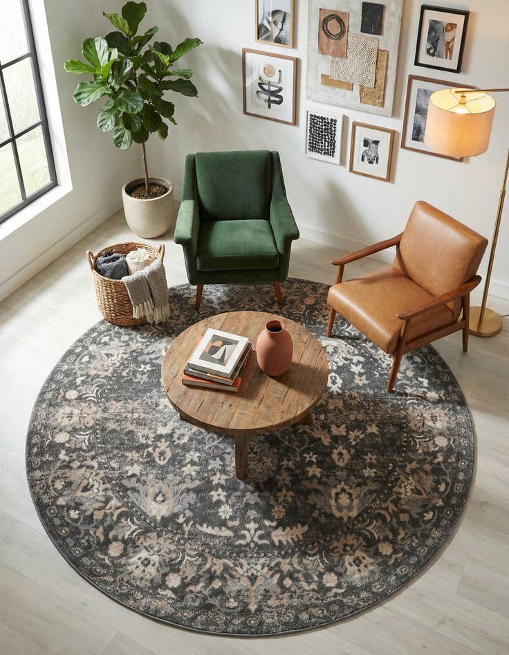 Detail image of 6' x 6' Oregon Round Rug