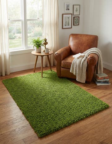 3' x 5' 3 Solid Shag Rug