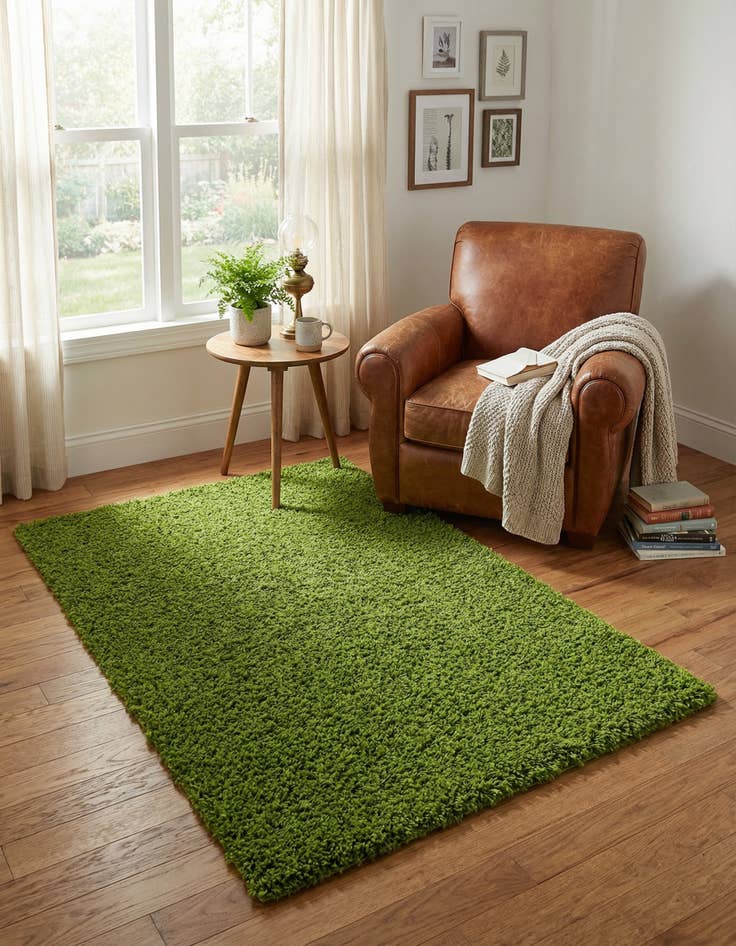 Detail image of 3' x 5' 3 Solid Shag Rug