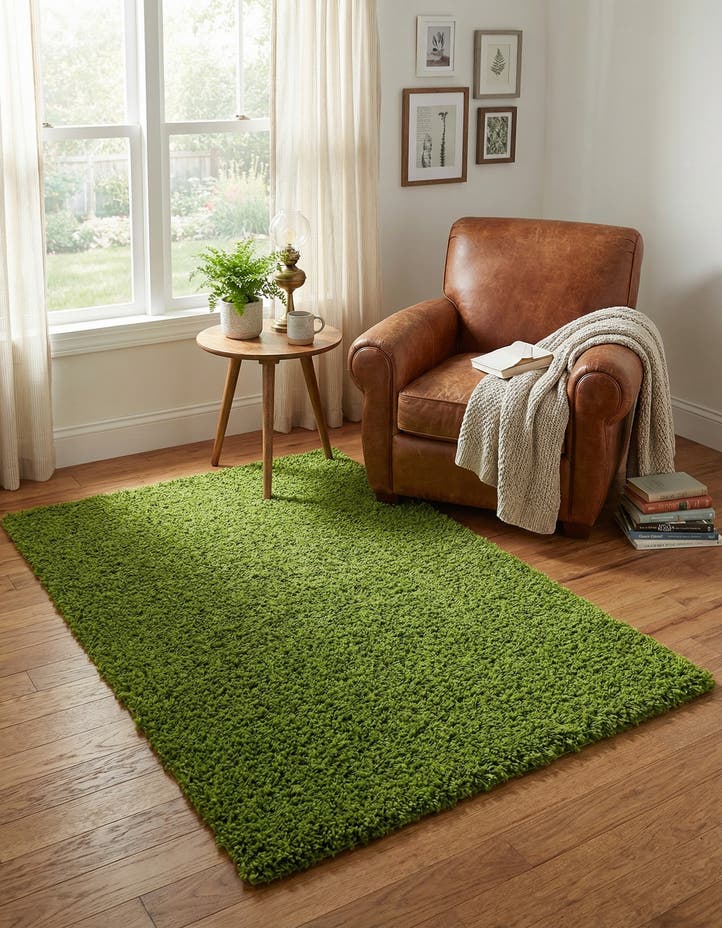 3' x 5' 3 Solid Shag Rug